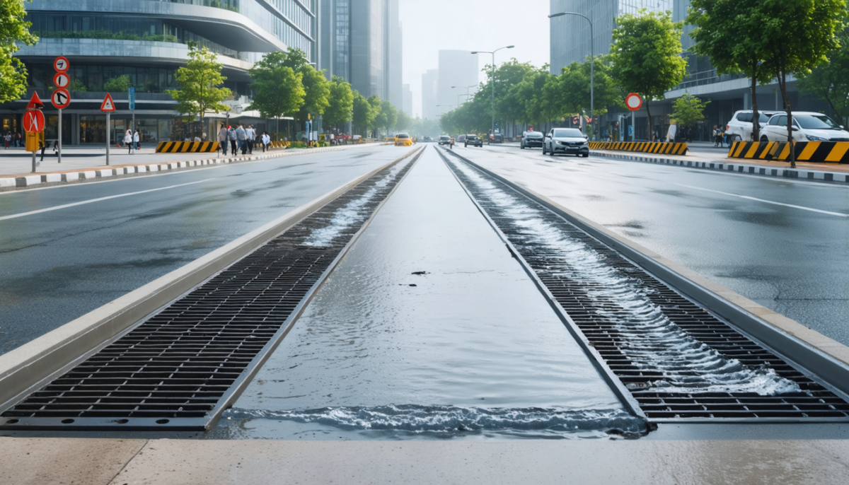 découvrez comment les caniveaux à grille assurent un drainage efficace et durable pour les grandes infrastructures, alliant performance et sécurité.