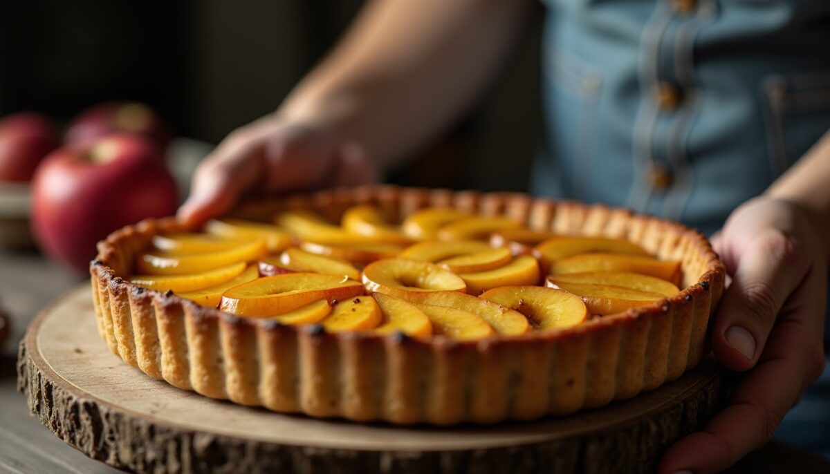 Délice normand : la recette authentique de la tarte aux pommes et au Calvados