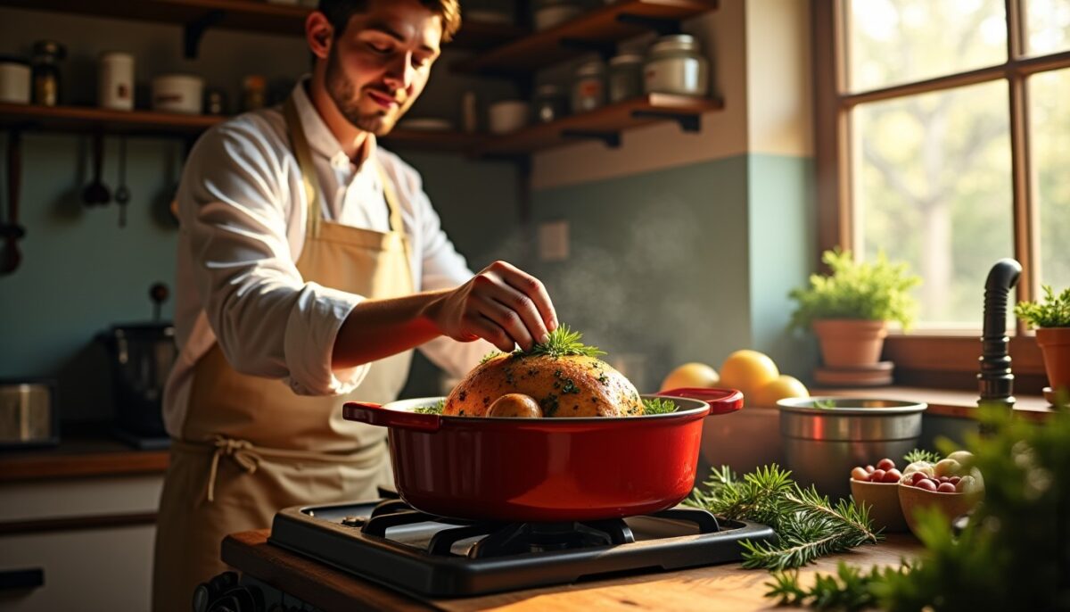Cuisiner le chapon en cocotte sans four : guide complet et temps de cuisson parfait
