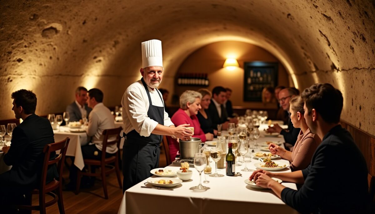 Découvrez la cuisine traditionnelle dans un cadre troglodyte exceptionnel à Saumur